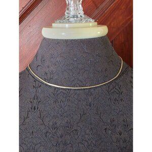 Vintage Sarah Coventry Gold Rope Chain Necklace 16"